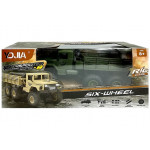 Vojenský terénny transportér RC - zelený